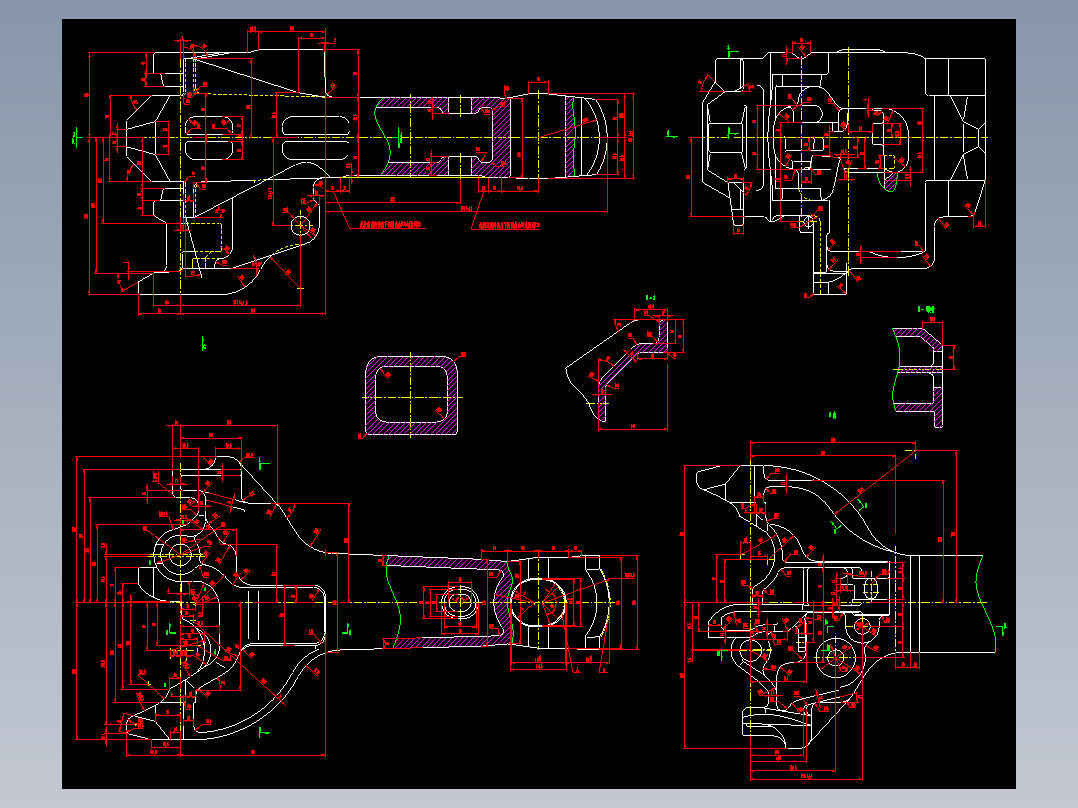 17号车钩二维CAD图