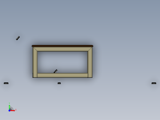 带扶手的躺椅前视缩略图