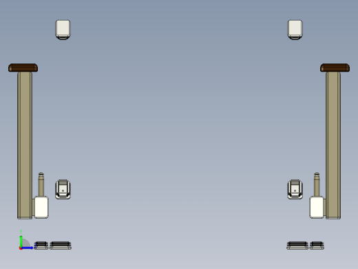 带扶手的躺椅左视缩略图