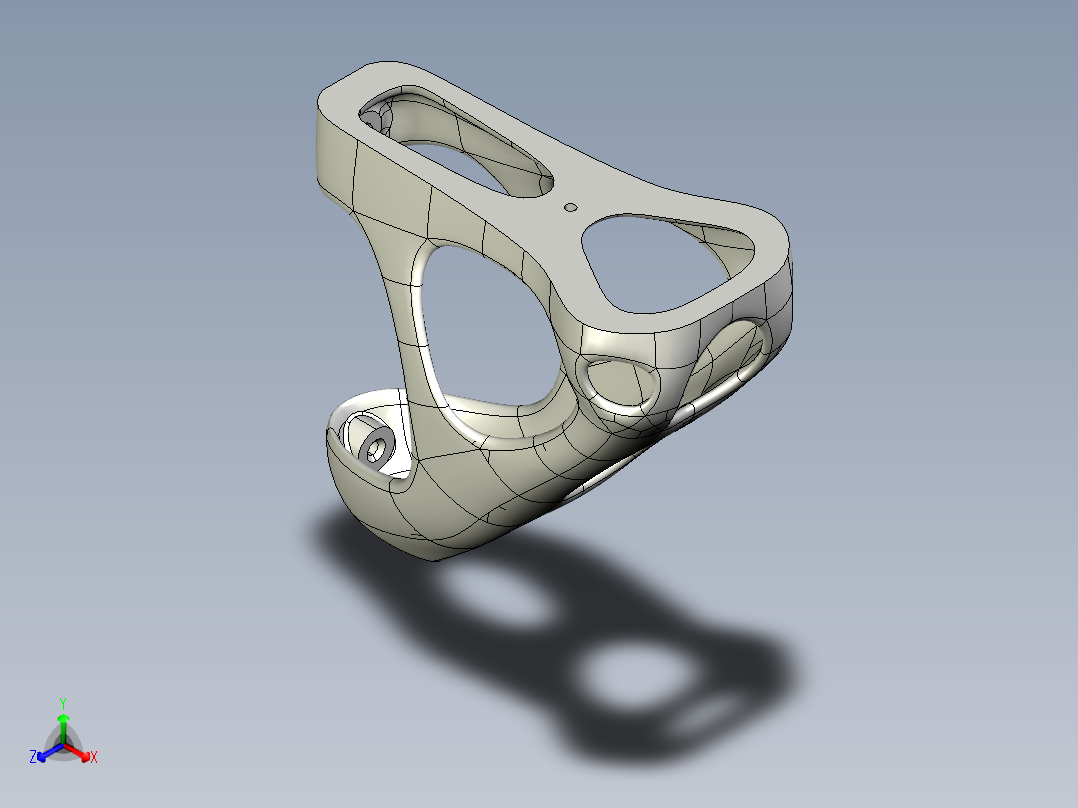 支架正等轴测图