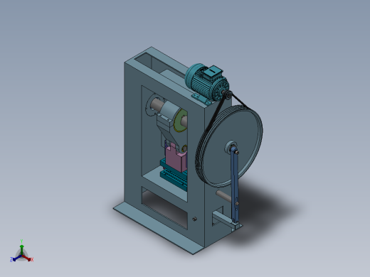 压力机正等轴测缩略图