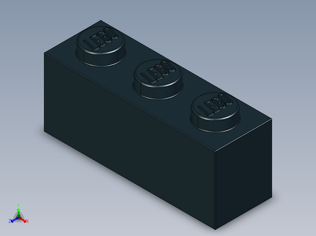 乐高套装 4421基本积木-362226 Black Brick 1 x 3.STEP