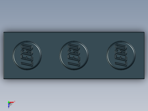 乐高套装 4421基本积木-362226 Black Brick 1 x 3.STEP俯视缩略图