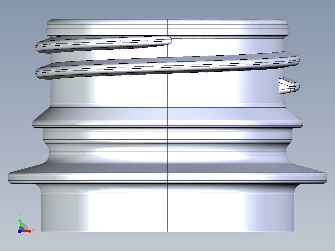 PCO281881宠物颈瓶完成前视图