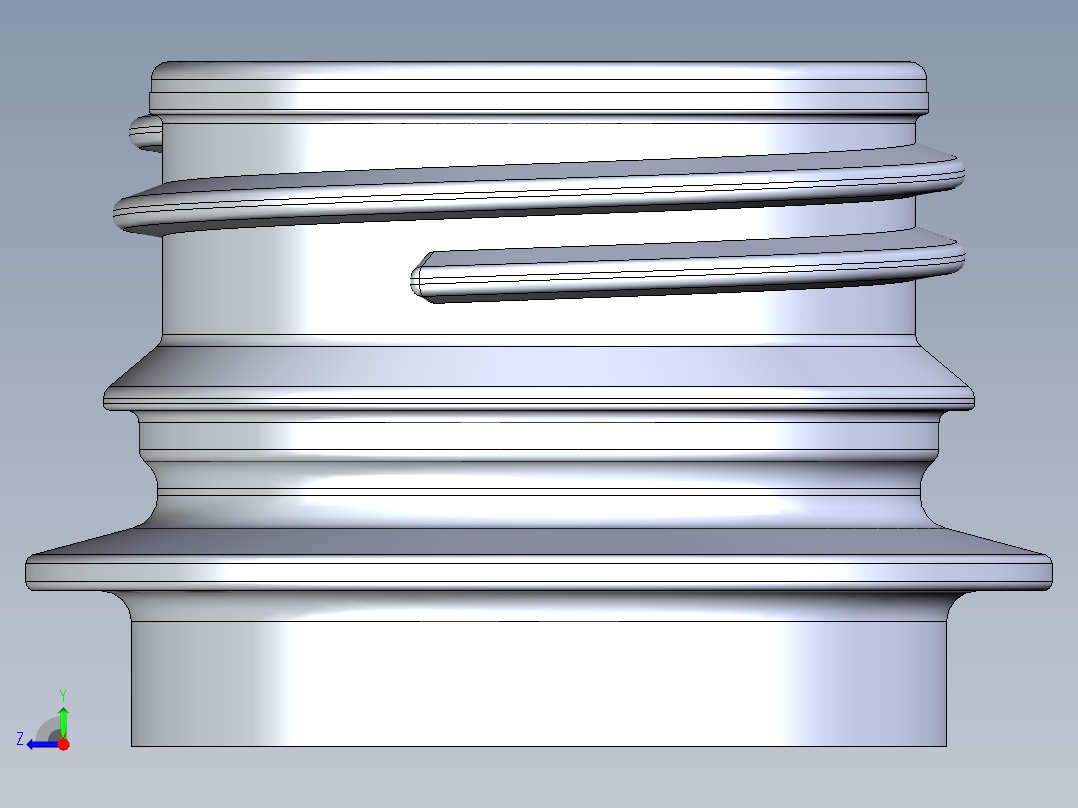 PCO281881宠物颈瓶完成右视图