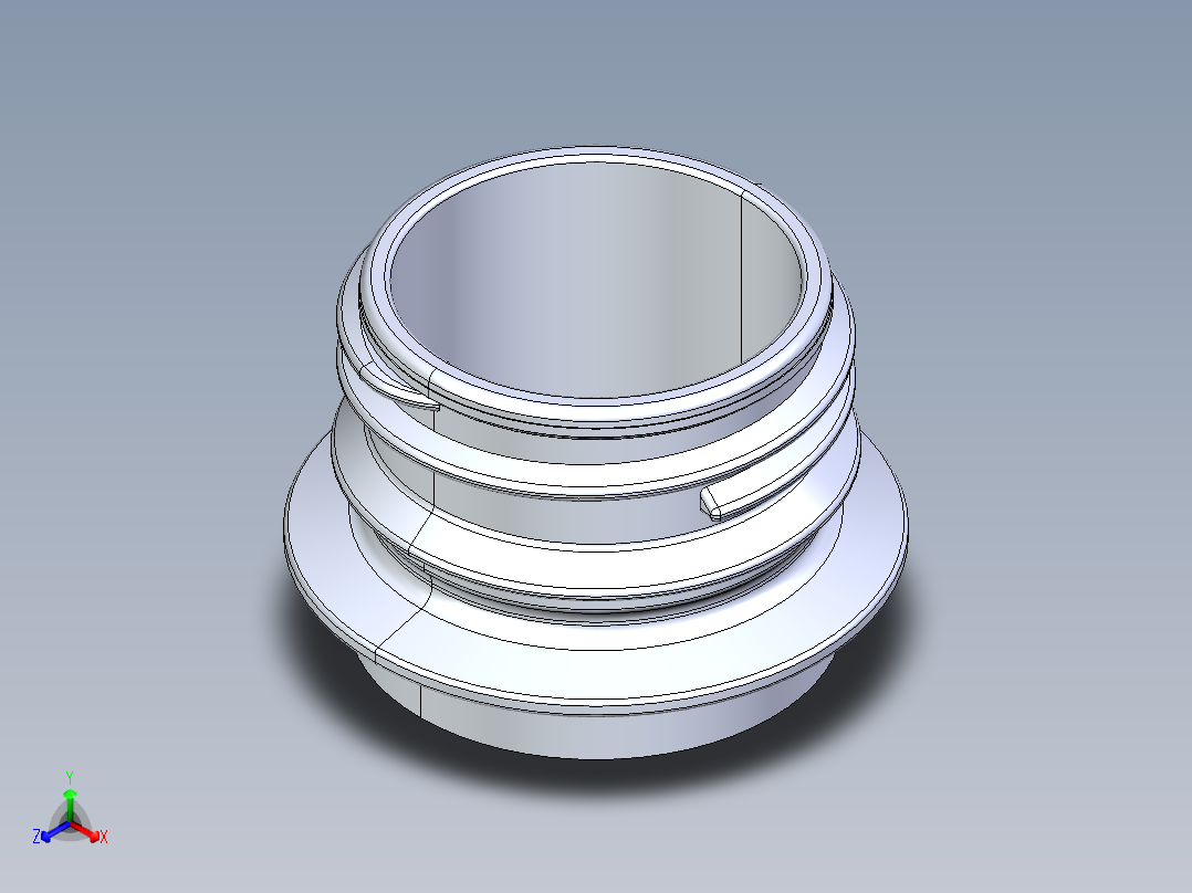 PCO281881宠物颈瓶完成正等轴测图