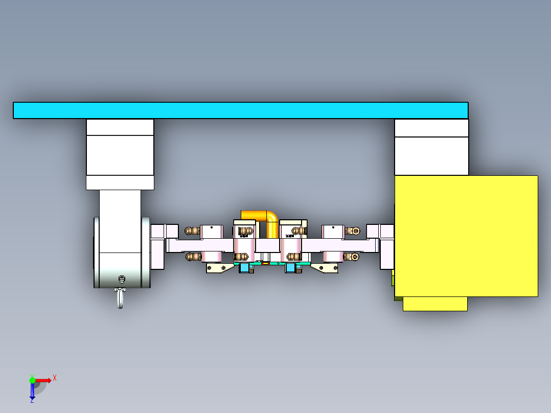 Z581C-笔记本CNC工装夹具三维模型CNC3-1106俯视图