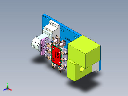 Z581C-笔记本CNC工装夹具三维模型CNC3-1106正等轴测缩略图