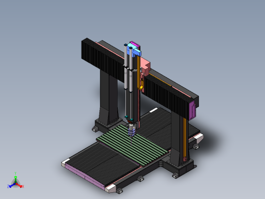 2513五轴雕刻机（sw14可编辑+bom+工程图）