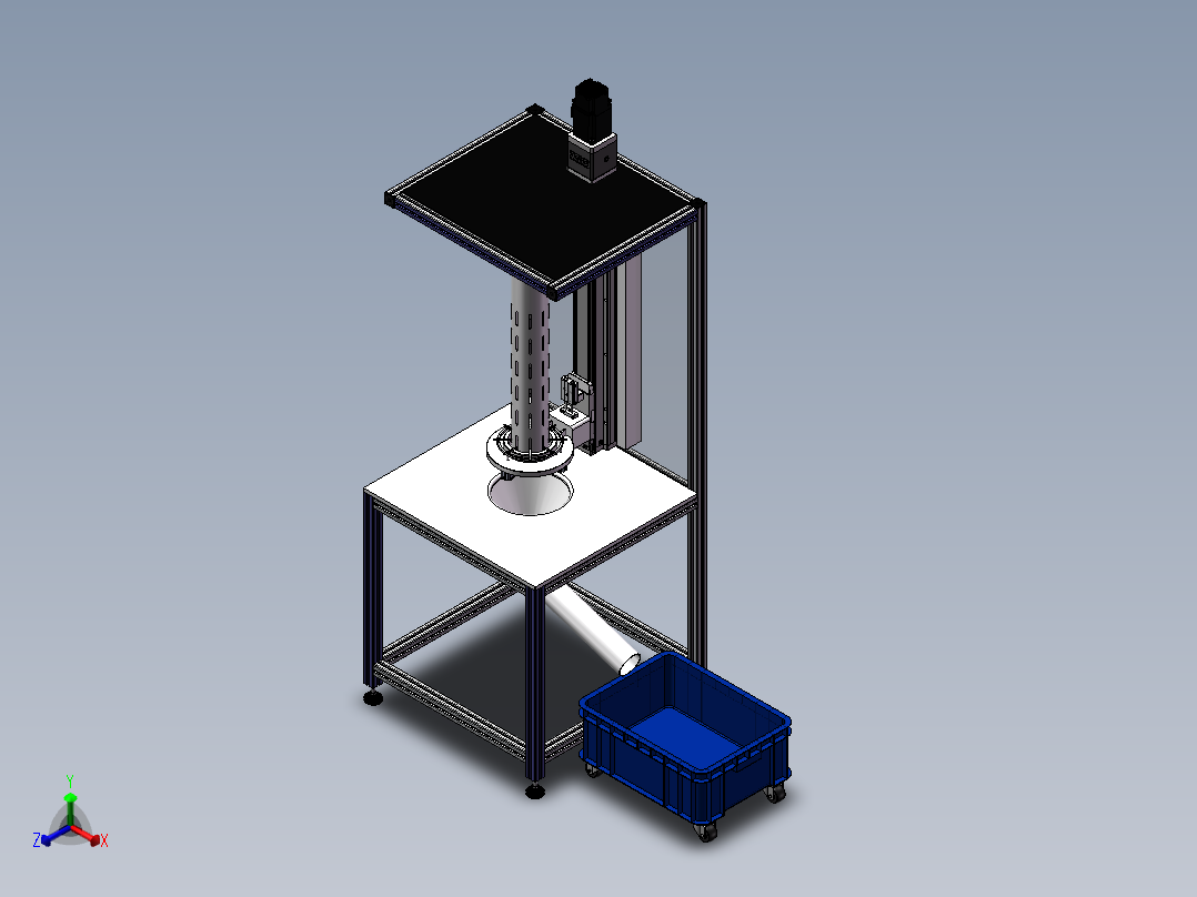 筛管除缝隙颗粒设备sw18正等轴测图