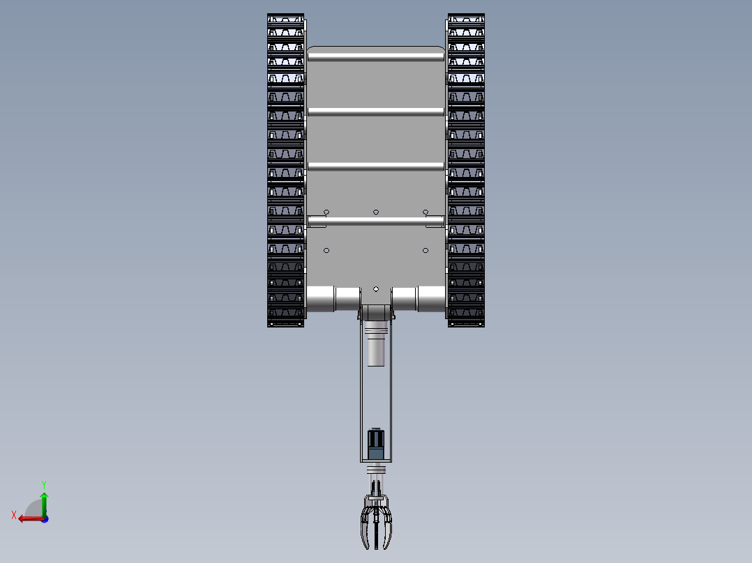 水果采摘机器人sw16可编辑后视图