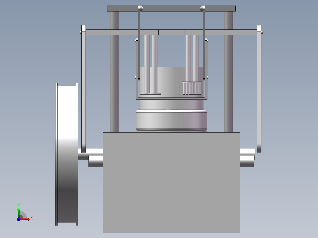 蜂窝煤成型机前视图