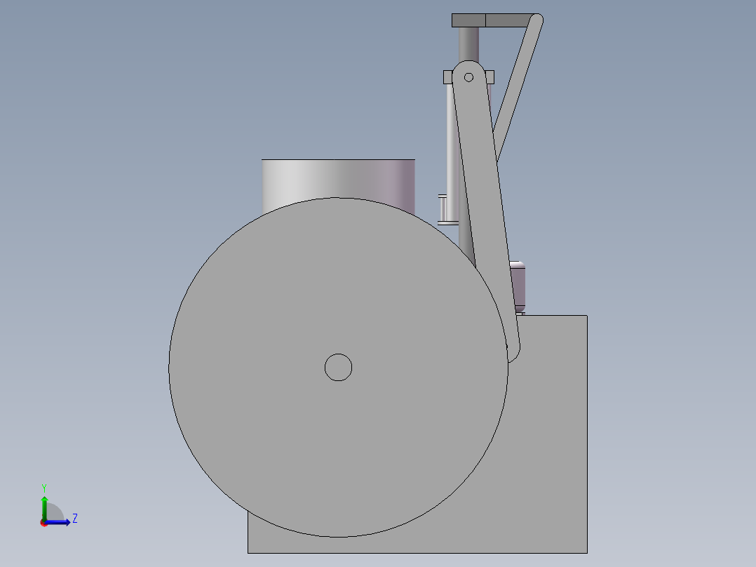 蜂窝煤成型机左视图