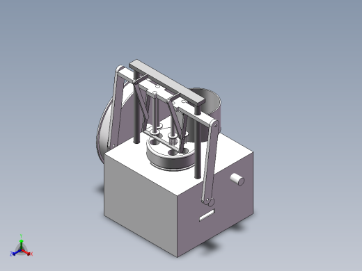 蜂窝煤成型机正等轴测缩略图