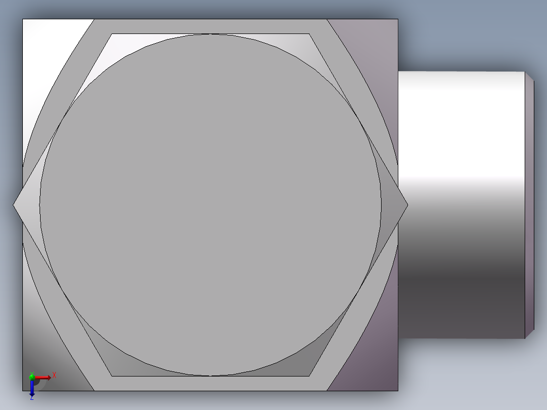 铰接式90度接头、1DI-36-33俯视图