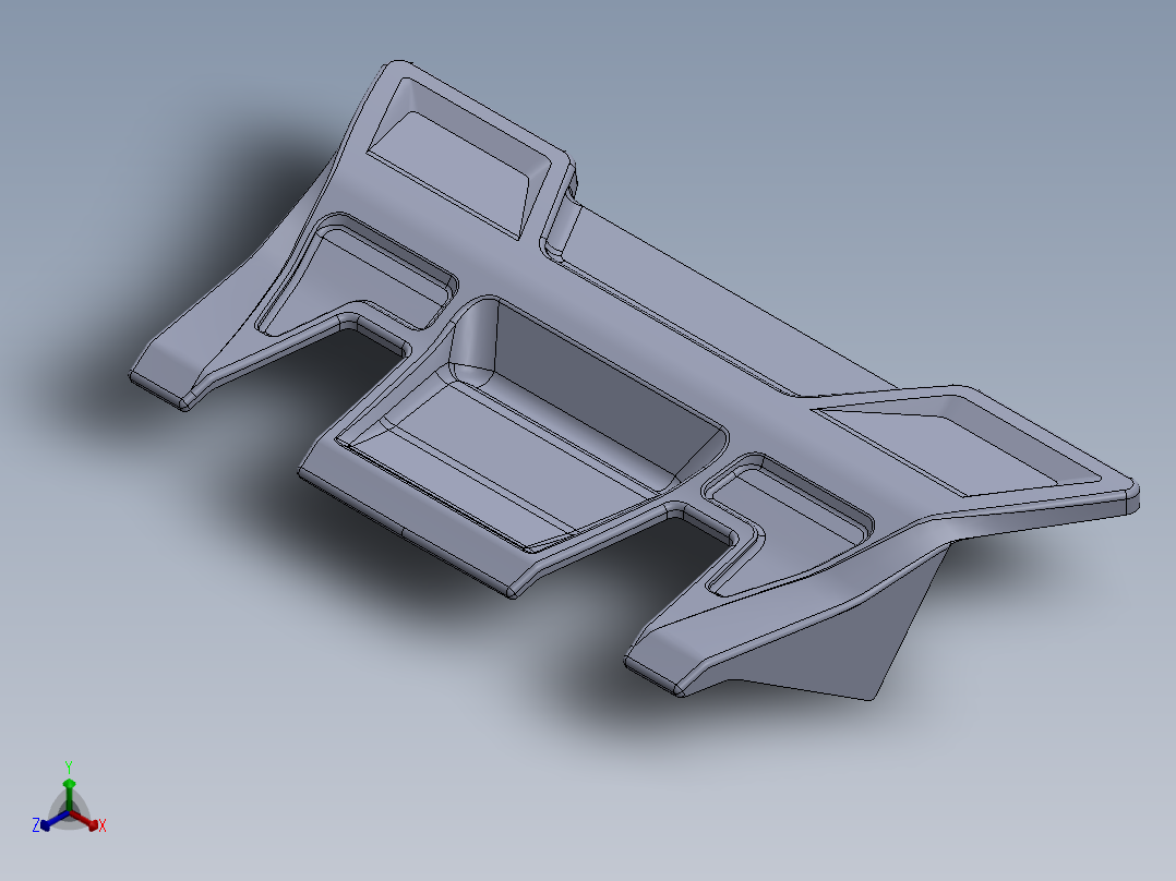 A0002643-遥控车扰流板正等轴测图