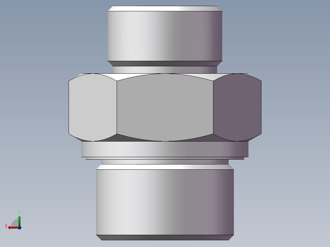 英制管螺纹ED密封、1DB-22-12WD非标后视图