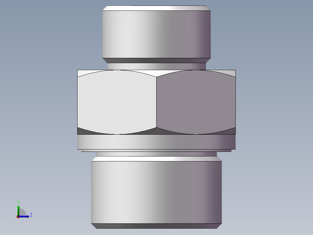 英制管螺纹ED密封、1DB-22-12WD非标左视图