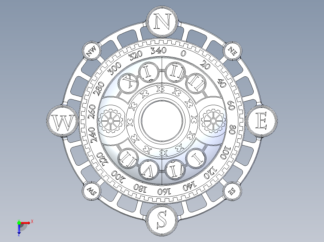 钟表、表(2)俯视图