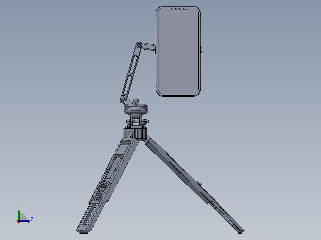 三脚架(22)左视图