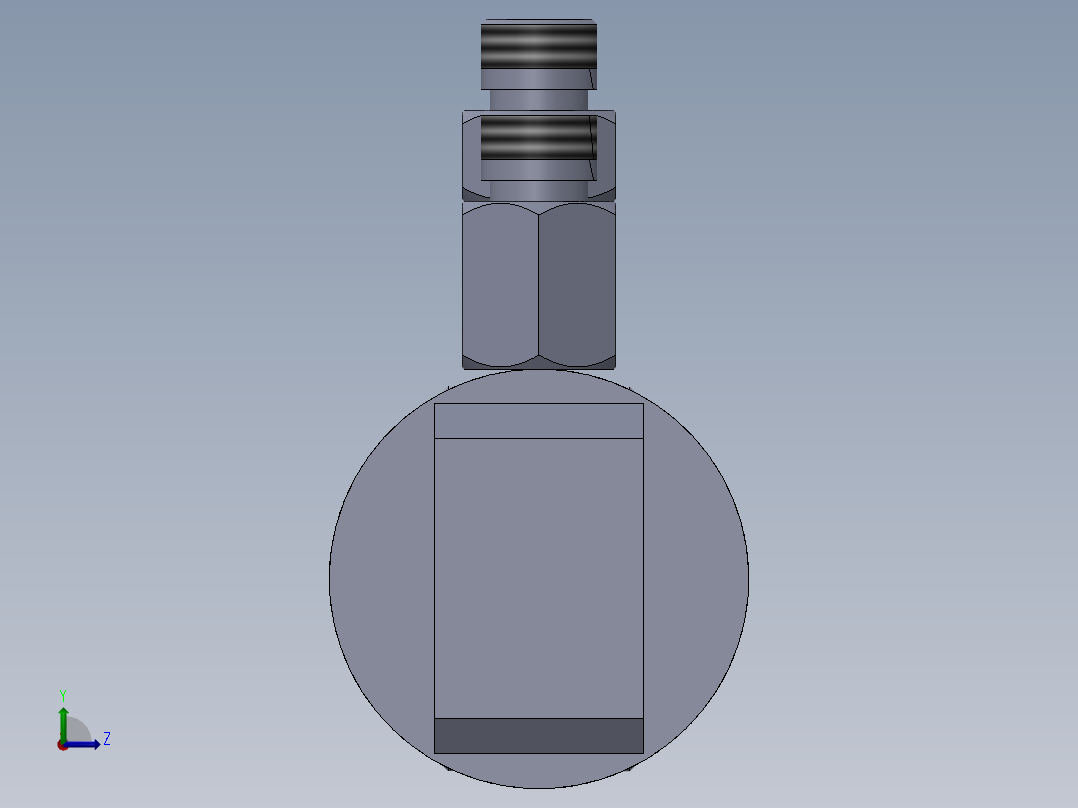 焊接型液压缸（带前端和后端安装眼）50x25x168毫米左视图