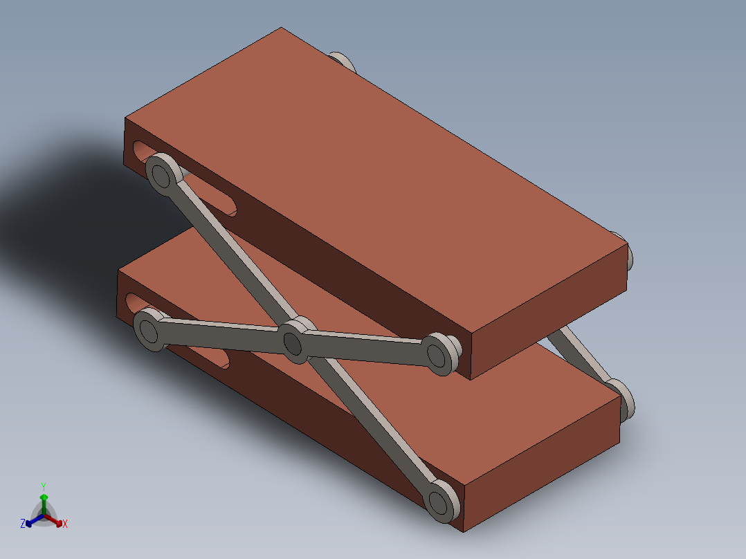 升降台正等轴测图