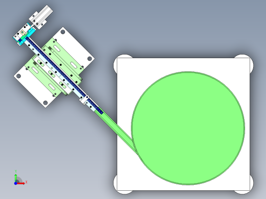 方形塑胶零件供料振动盘组件前视缩略图