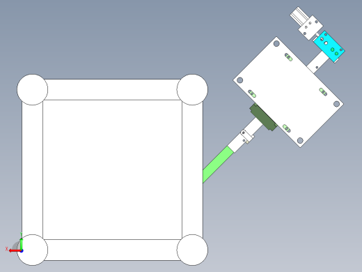 方形塑胶零件供料振动盘组件后视缩略图