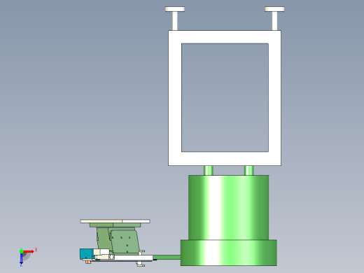 方形塑胶零件供料振动盘组件俯视缩略图