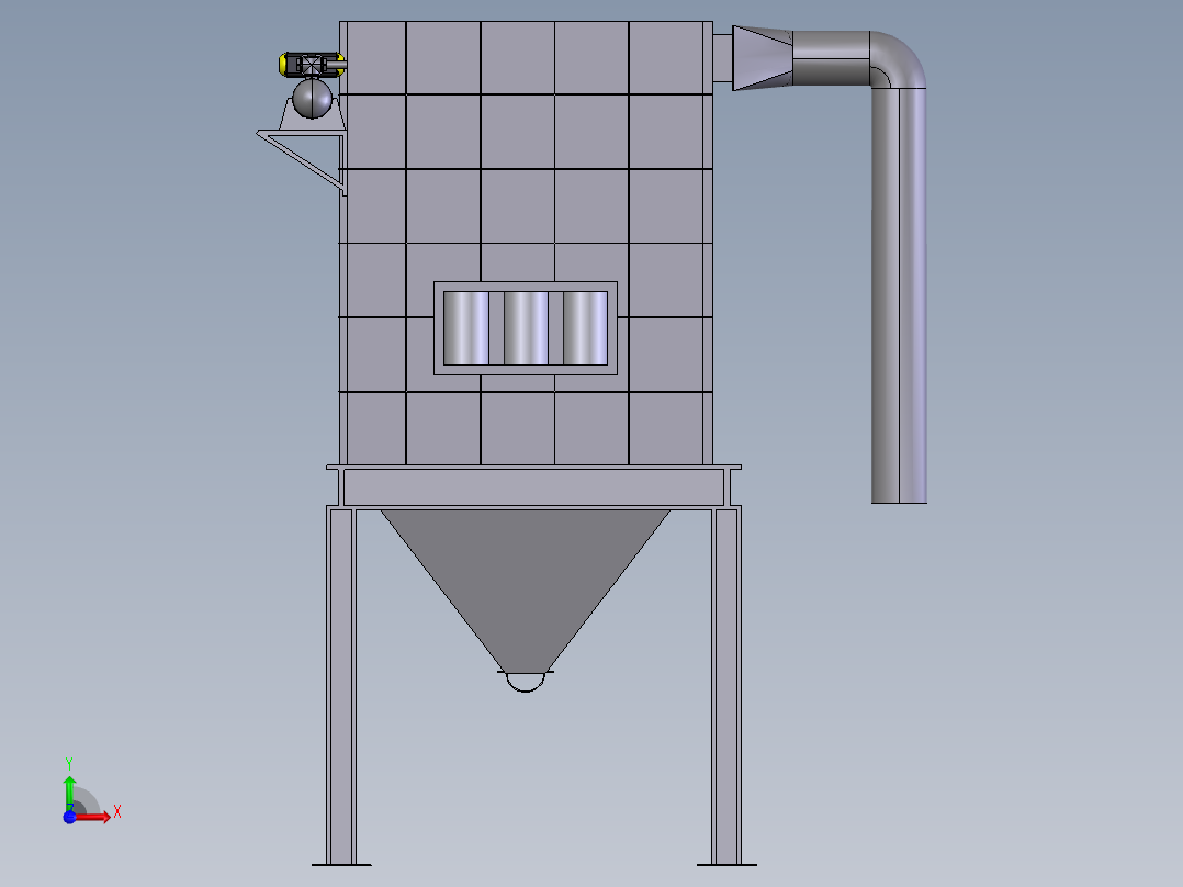 袋式除尘器前视图