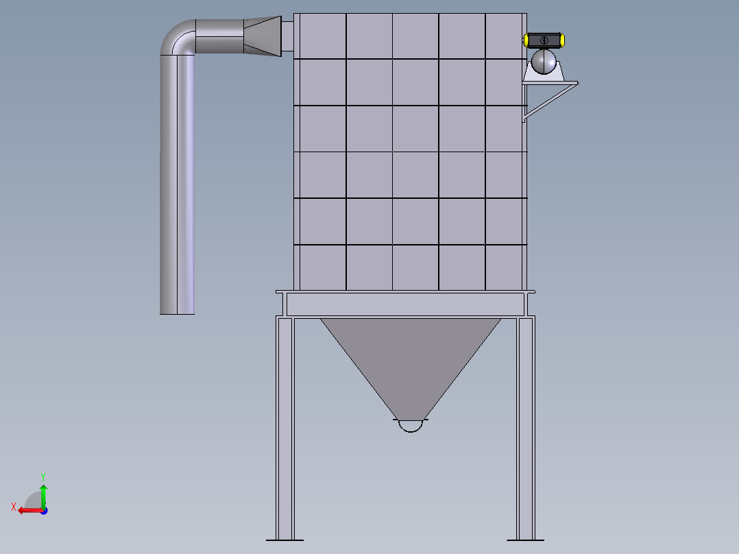 袋式除尘器后视图