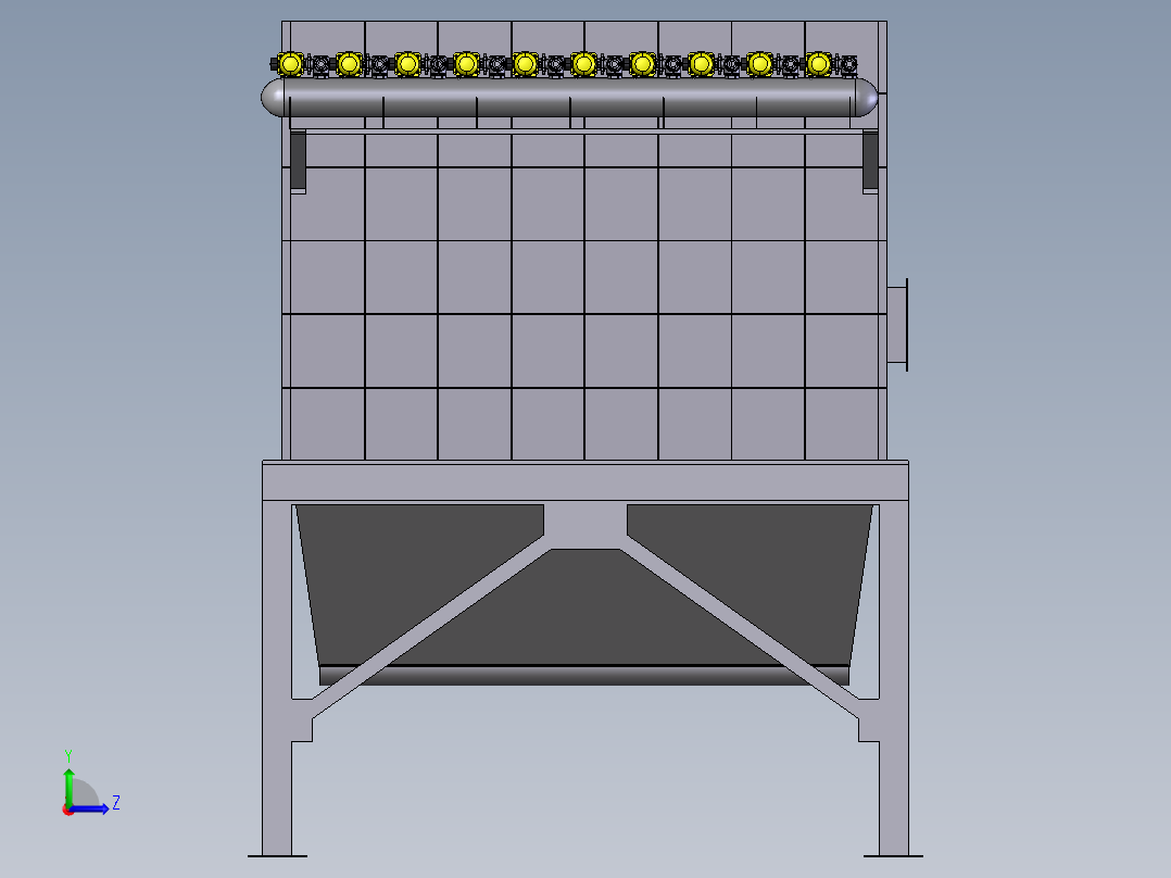 袋式除尘器左视图