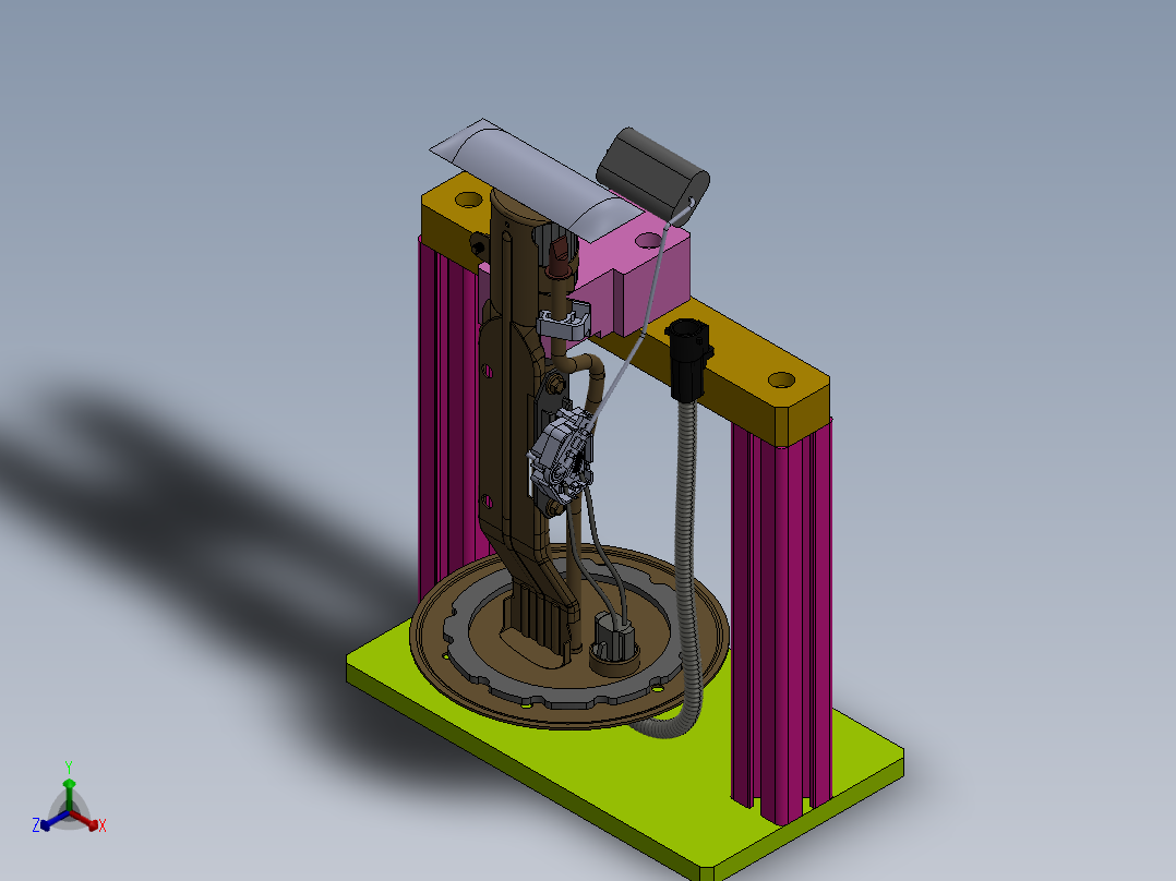 燃油泵压滤网工装