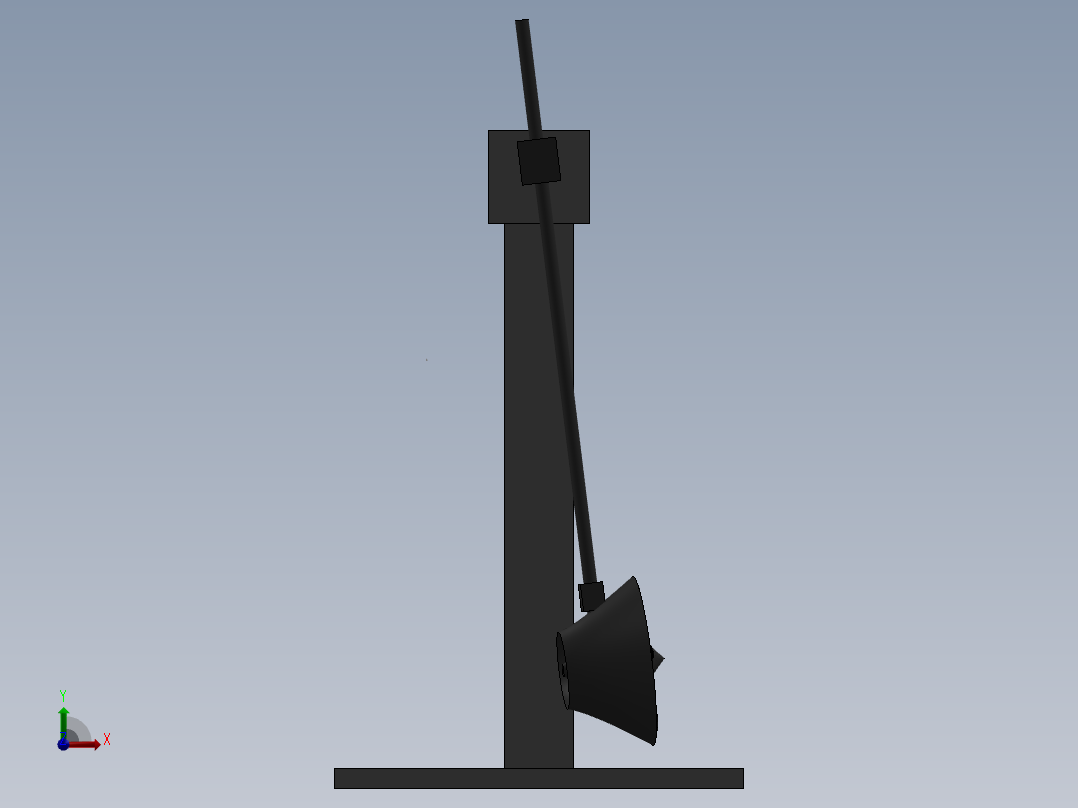 航空摆机前视图