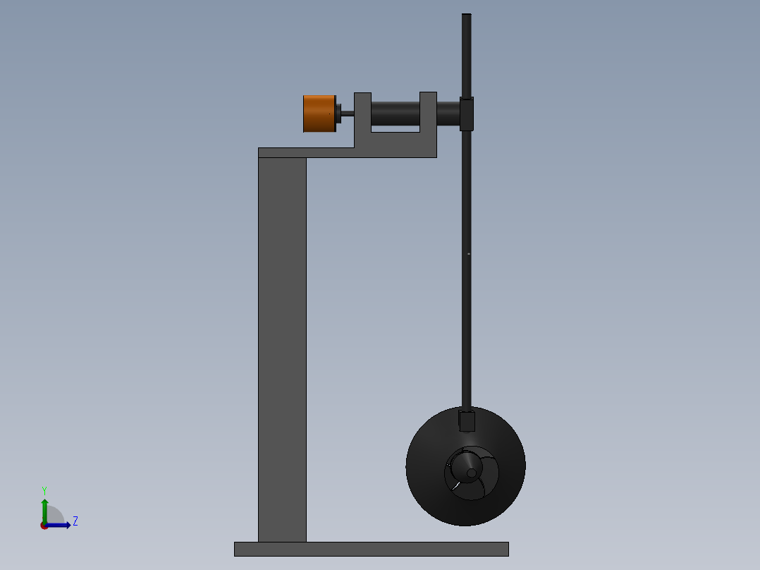 航空摆机左视图