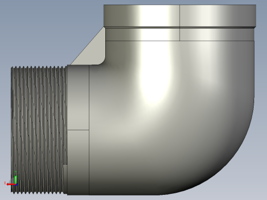 螺纹管弯头-等径内外丝 DN65后视缩略图