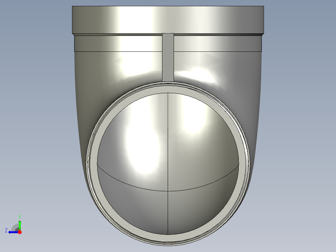 螺纹管弯头-等径内外丝 DN65右视图