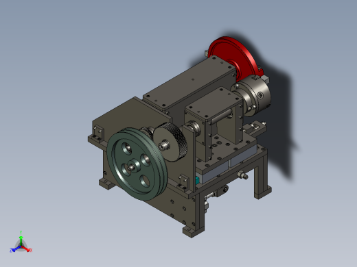 车床齿轮箱正等轴测缩略图