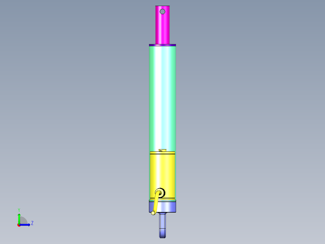 大行程推杆电机左视图
