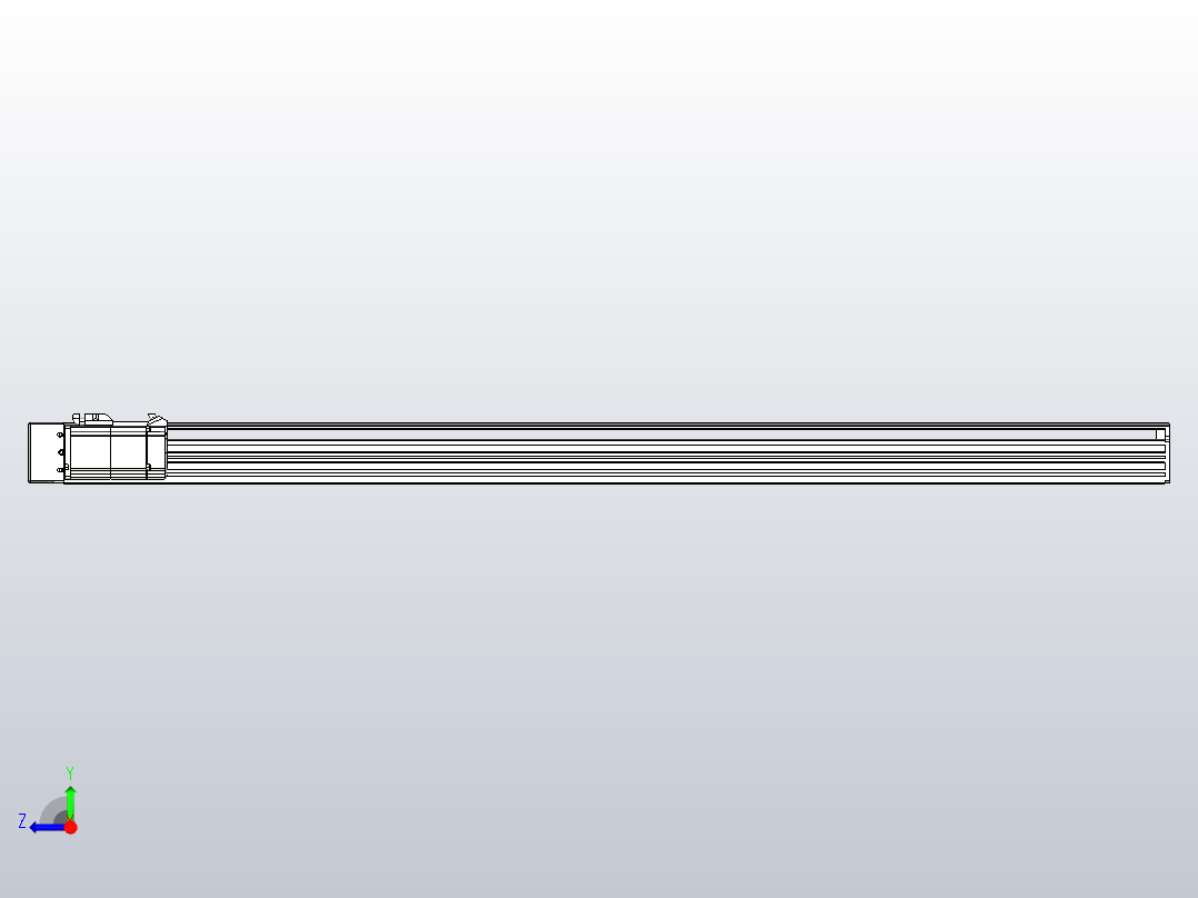 日规模组半封闭丝杆TPA-HNR-85S-1610-L1100-MR-Y-P20-N3右视图