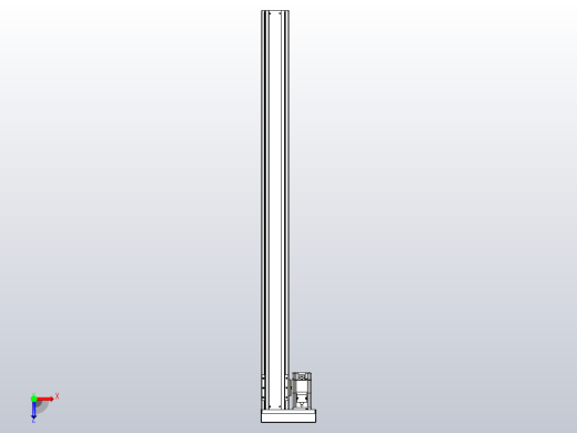 日规模组半封闭丝杆TPA-HNR-85S-1610-L1100-MR-Y-P20-N3俯视缩略图