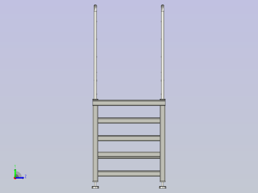 观察台梯子装配左视缩略图