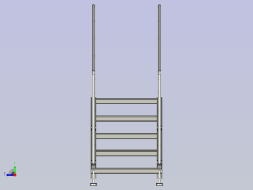 观察台梯子装配右视缩略图