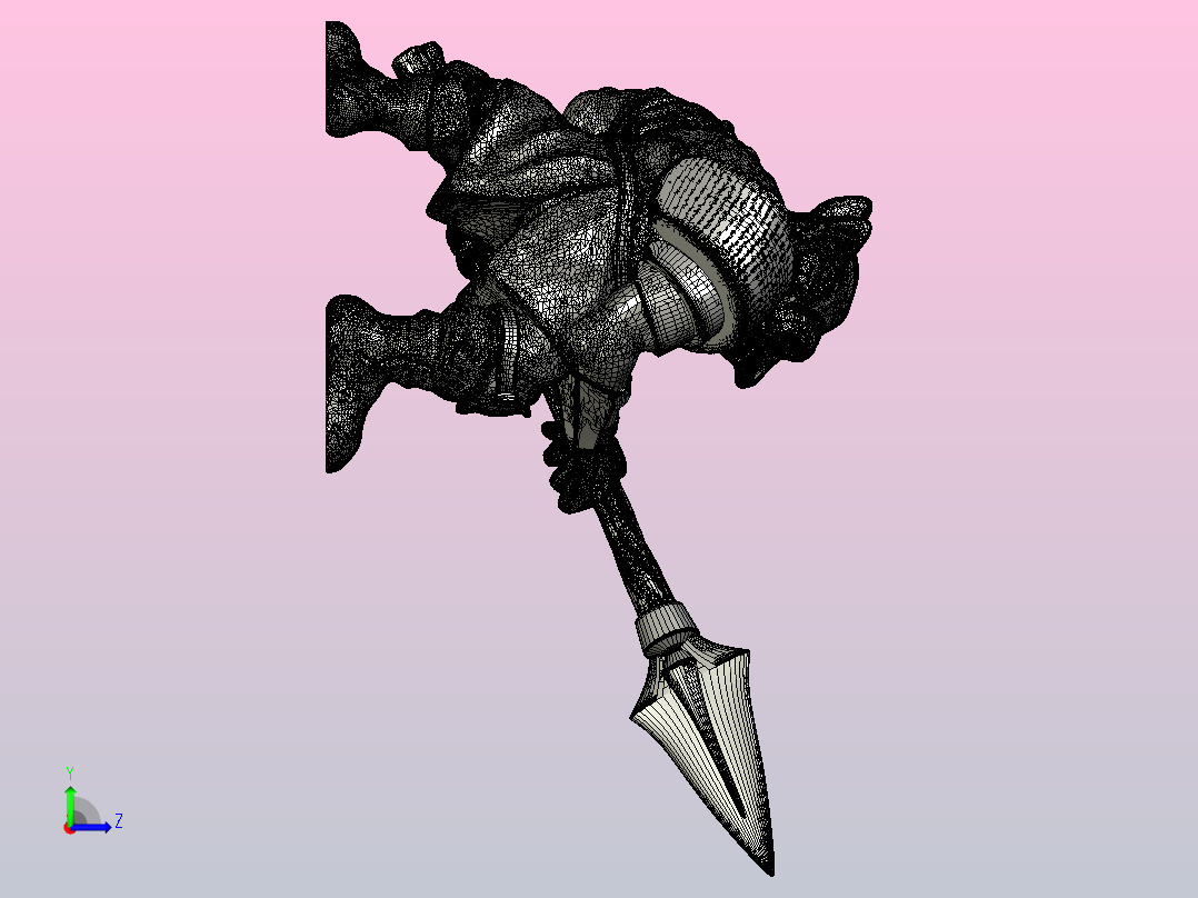 格布林冲锋与矛左视图