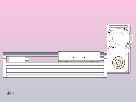 皮带直线轴半封闭可选导轨TPA-HNB-175D-140-L100-RU-Y-P75-N3左视缩略图