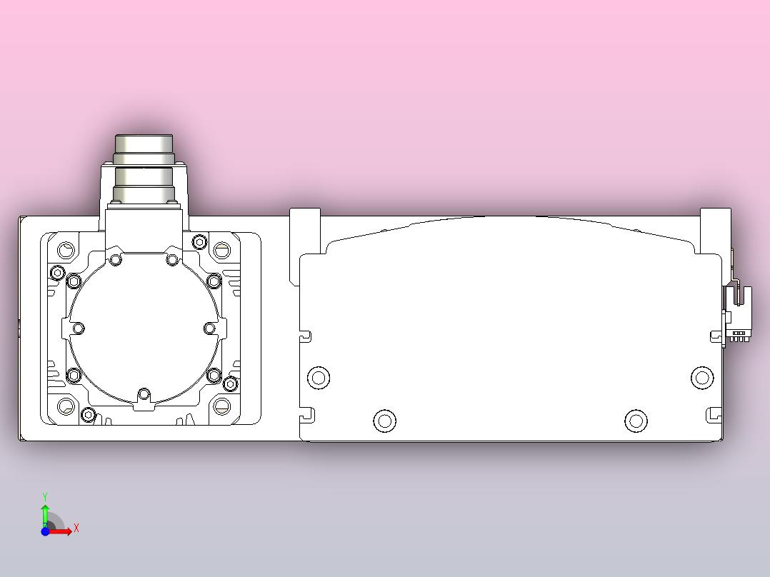 日规模组半封闭丝杆TPA-HNR-220D-3210C-L2050-MR-C-P1K-N3前视图