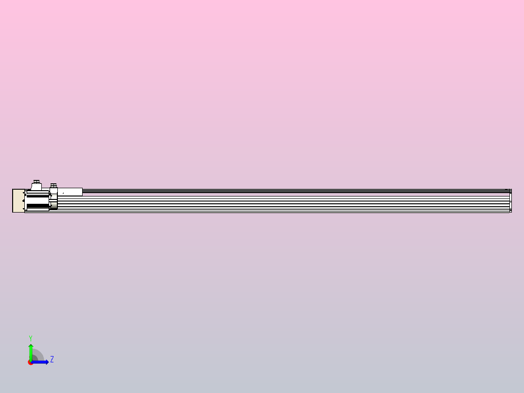 日规模组半封闭丝杆TPA-HNR-220D-3210C-L2050-MR-C-P1K-N3左视图