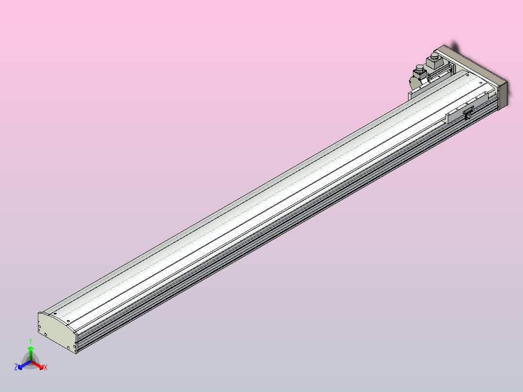 日规模组半封闭丝杆TPA-HNR-220D-3210C-L2050-MR-C-P1K-N3正等轴测图