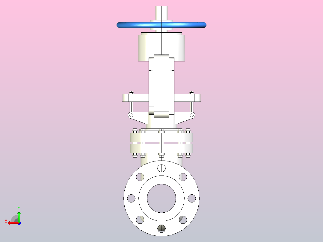 API闸阀-300Lb[3]后视图