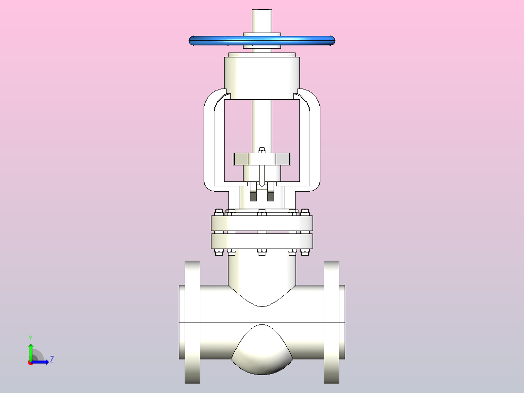 API闸阀-300Lb[3]左视图